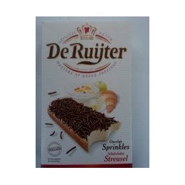 DeRuijter Dark Chocolate Sprinkles 14 Oz Box (Pack of 4)