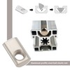 OTOTEC 50Pcs 20 Series T Nut M5 M6 Roll in
