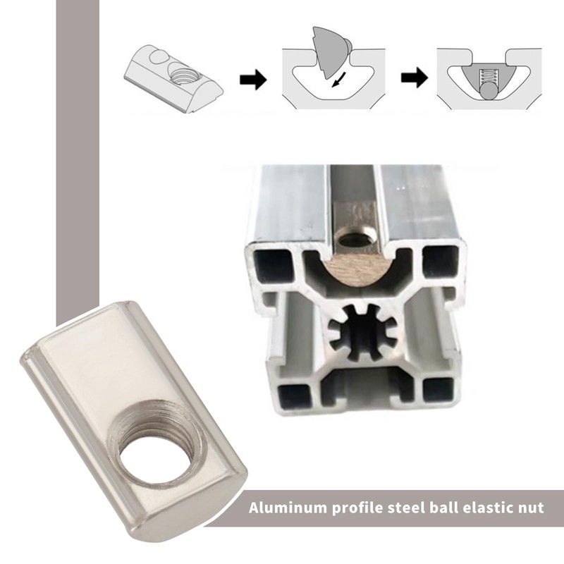 OTOTEC 50Pcs 20 Series T Nut M5 M6 Roll in