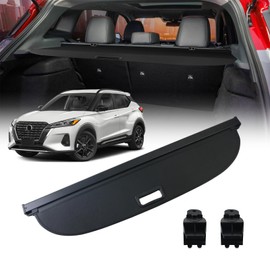 Cargo Cover for Kicks 2024 - Tesmirror Retractable Cargo Cover Fit for Kicks 2023 2022 2021 2020 2019, Tonneau Cover Trunk Cover for Kicks Accessories
