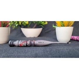 Crochet Hook Epoxy Resin and Rosewood Mix Crochet Hook Ergonomic Handle Crochet Hooks - Soft Handle Craft Yarn Weave Best Gift- Needles (3.5mm)