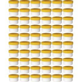 60 containers containers Ointment Cream Ointment Kruken 6 ml Capacity with Yellow Lids – Made in Germany