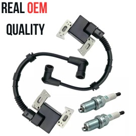Kindza 2pk Ignition Coil 30500-Z6L-043 & spark plag  for Honda GX630 GX660 GX690 GXV630