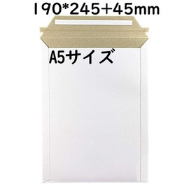 Cardboard Envelopes, Business Envelopes (20 Pieces, White, A5 Size, Height 9.6 inches (24.5 cm), Width 7.6 inches (19 cm)), Business Letter Case, Super Thick, Approx. 12.3 oz (350 g) Packaging Bag,