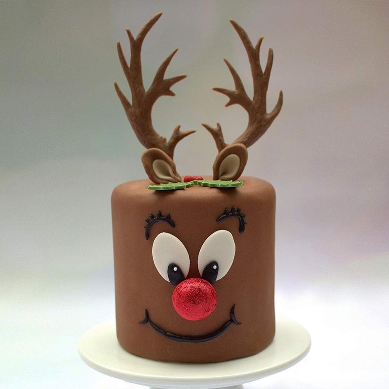 MINFEIDMS Antlers Silicone Mold Christmas Elk Horn Fondant Mold