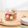 Habwah 4 Pack Overnight Oats jars with Lids, Reusable Glass