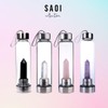 SAOI Crystal Water Bottle - Amethyst - Natural Wellness Healing