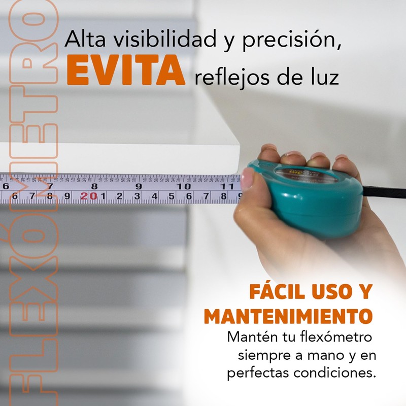 Flexometro 5 metros | Cinta Metrica de 1" - Herramientas