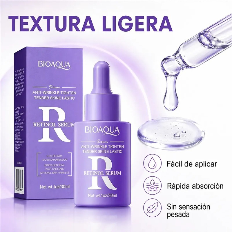 Serum Facial Retinol Ácido Hialurónico Antiarrugas 30ml