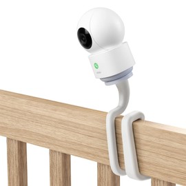 VOMENC Flexible Twist Mount Compatible with AOSU IndoorCam P1 and TP-Link Tapo MagCam Security Camera Without Tools or Wall Damage (White)