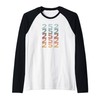 252 North Carolina USA Multi Color Area Code Raglan Baseball