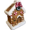 khevga Christmas Decoration Gingerbread House Terracotta LED Timer Set of