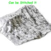 100% Real Rabbit Fur Blanket Rug Real Fur Blanket Carpet