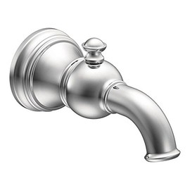 Moen S12104 Weymouth Tub Spout with Diverter 1/2-Inch Slip-Fit CC Connection, Chrome
