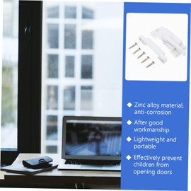 Gadpiparty 2Sets Security Sash Locks Durable Theft Window Lock Accessories for Sliding Doors and Windows Simple Installation and Robust Zinc Alloy Design