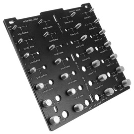 Sarini Screw, Nut And Bolt Thread Checker Includes Measuring Gauge Identifier And Size Checking Function Professional Thread Inspection Tool