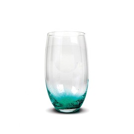 Impulse Nassau Highball, Clear/Aqua, Set of 4