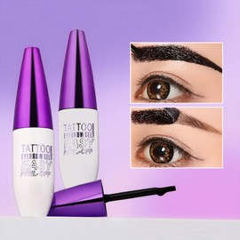 ​​2Pcs Light Brown Peel Off Brow Tint Gel - Waterproof & Sweatproof Tattoo Effect, Transfer-Resistant Multi-Day Wear, All Skin Types Mother’s Day Gift Set​​