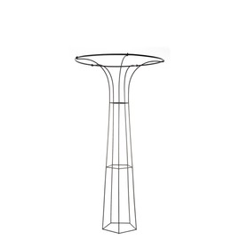 Achla Designs PYL-09 Mushroom Garden Pylon Trellis Climbing Plants Support, Wrought Iron, 72-in H, Roman Bronze