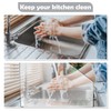 Vesici 2 Pcs Clear Acrylic Sink Splash Guard Freestanding Panel