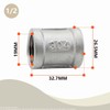 Bwintech 6 Pcs 1/2" Female to 1/2" Female BSP Thread