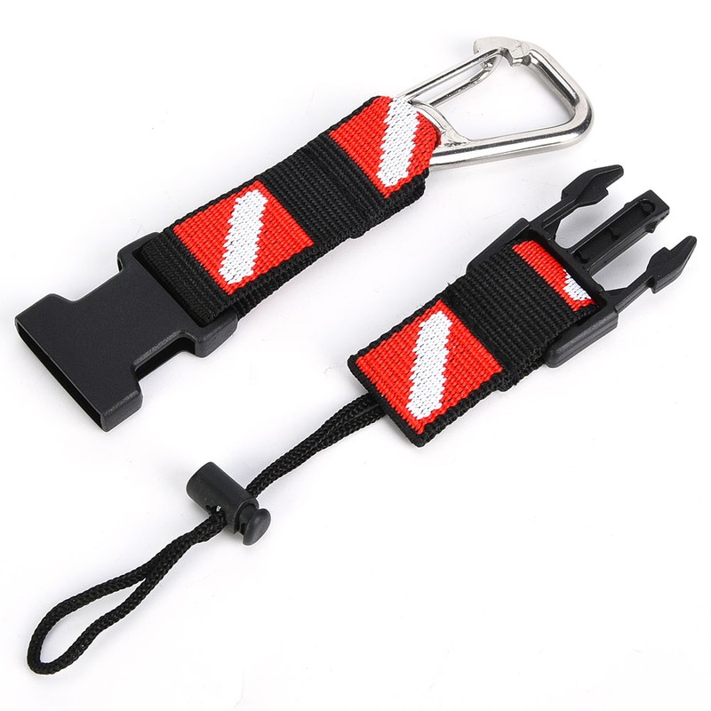 BCD Universal Scuba Diving Gear Keeper Holder with Lanyard Safety