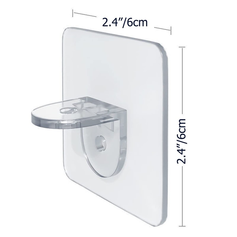 XATDOMESD 12 Pack Adhesive Shelf Bracket,Shelf Support Pegs for Shelves