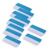Winjun 10 Pack Blue Plastic Felt Edge Squeegee Scratch Free