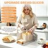 Bread Slicer for Homemade Bread - Upgrade Adjustable Stainless Steel