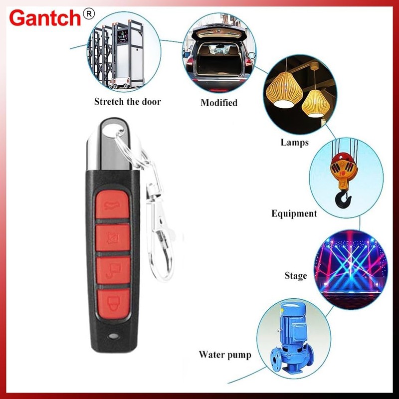 Wireless Cloning Remote Control, Replacement Garage Door Electric Gate, Duplicates