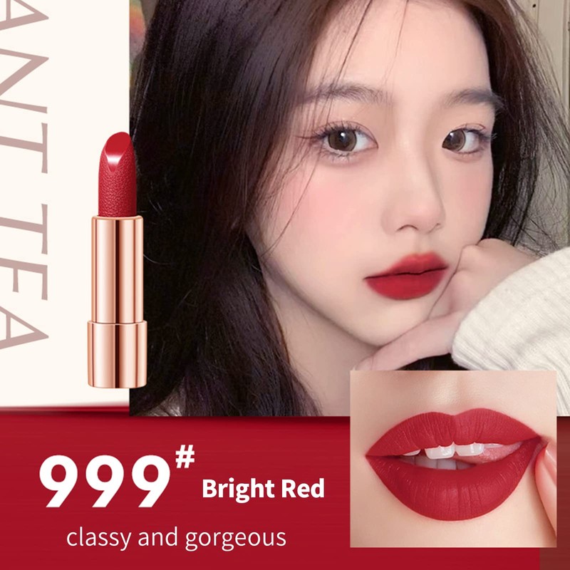 Matte Lipstick Set 3 Colors Lip Stick with Orange Chain