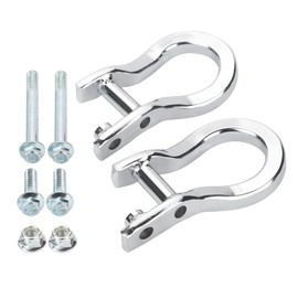 ONER Tow Hooks Compatible with 2019 2020 2021 & Newer Chevy Silverado 1500, Replaces # 84280202（Chrome）