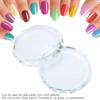 Nail Palette, 2pcs Nail Art Palettes Color Mix Toning Glass