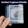 10PCS Bill Clear Holders, PVC Currency Display Sleeves Clear Paper