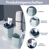 3 Stück Zahnbürsten Etui Mit 5 Zahnbürstenschutz, Reisezahnbürsten Box,Portable Zahnputzbecher
