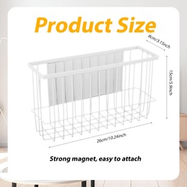 Magnetic Dryer Ball Holder, Dryer Balls Storage Basket Container Rack Magnetic Lint Bin and Dryer Ball Holder for Laundry Room Organization and Storage (Balls Not Included)