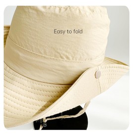 Whakano Unisex Sonnenhut,Wasserdichter Fischerhut,UV Schutz Hut,Freizeithut,Sommerhut,Faltbar Anglerhut,für Outdoor,Angeln,Gartenarbeit,Strand,Wandern,Damen und Herren Hut 56-58cm,Dunkelgrau