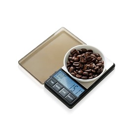 Watchget Pocket Digital Scale, Compact Coffee Scale, Portable Type Scale, Small Size, 0.1 g-1000 g Precision, 0.004 oz (0.1 g) Units, Includes Lid, Convenient to Carry, Measuring Device, Tabletop Scale, Instruction Manual Included, Cooking, Cooking, Baking