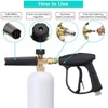DUDUA 1/4 Quick Connector Pressure Washer Fittings M14 Male Threaded