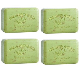 Pre de Provence 250g Soap Bar, Pack of 4 - Lime Zest