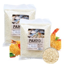 Fusion Select 2 Packs Panko Bread Crumbs - Japanese-Style Toasted Vegan Panko Breadcrumbs for Breading, Frying, Baking - For Fried Chicken & Pork, Baked Pasta, Roasted Vegetables, Tonkatsu