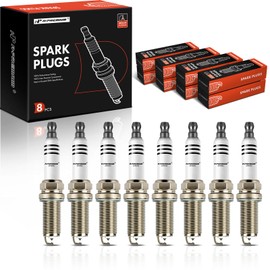 A-Premium Iridium Platinum Spark Plugs Compatible With Land Rover Range Rover 2010-2017, Sport 2010-2017, LR4 2010-2013 & Jaguar XF, XJ, F-Type, XK, XFR, XFR-S, XJR, XJR575, XKR - Pack of 8