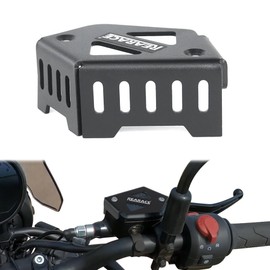 REARACE Front Brake Fluid Reservoir Guard Compatible with Royal Enfield Himalayan 450 2024, Guerrilla 450 Motorcycle Reservoir Cover Protector