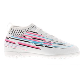 Turf 90 Boys Football Boots Unisex Football Shoes for Toddlers & Infants Girls Football Boots & Indoor Soccer Trainers Non-Slip Junior Sports Footy Shoes for Kids Astro Turf White 11 Child UK