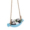 Swing Panda Statue Mother and Baby Panda Lying On The