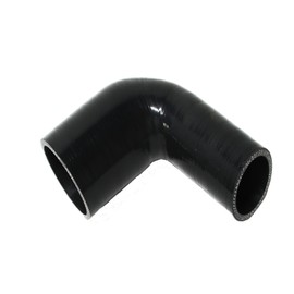 I33T Automotive Silicone Tubing, ID 4" to 4.5" (102mm-114mm) 90 Degree Elbow Reducer, 4.7" (120 mm) leg length,Universal 4-Ply High Performance Coupler Silicone Hose (Black)