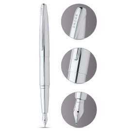 Cross ATX Fine Nib Milled Diamond Pattern Fountain Pen