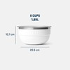 YETI Rambler Insulated Food Bowl, White, Medium (1.89 L)