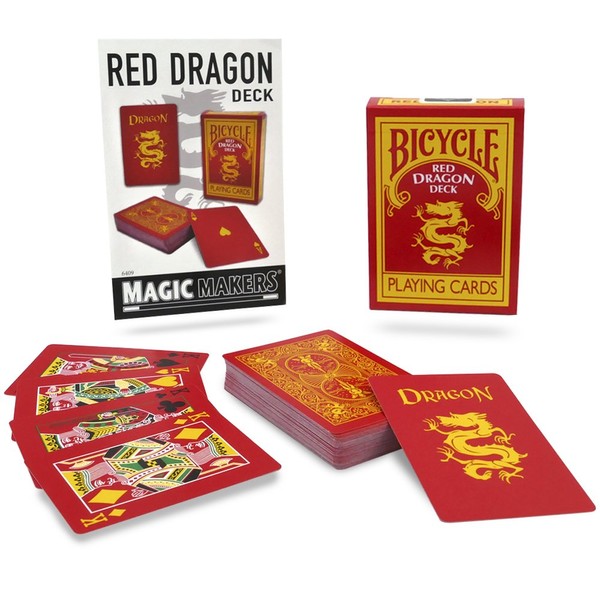 Bicycle Red Dragon Deck - Reverse Back Specialty Bicycle Cards