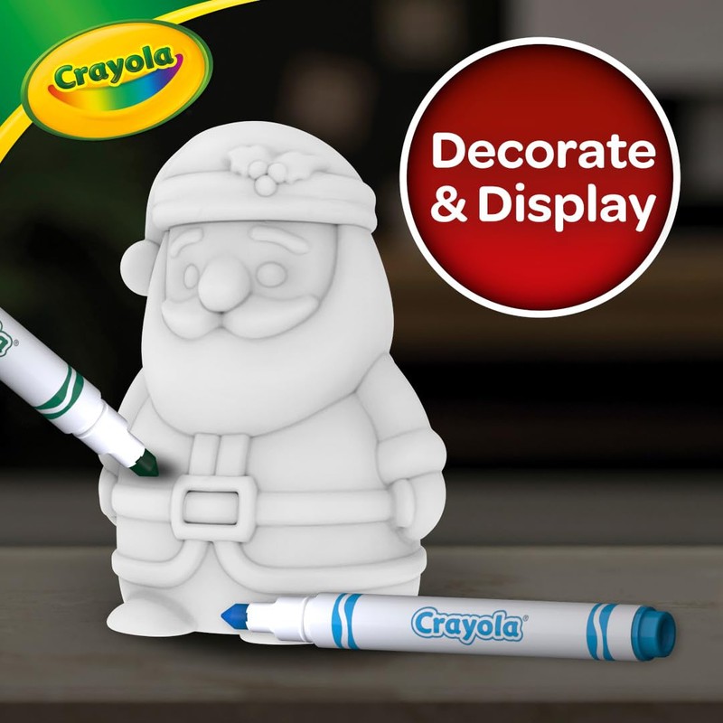 Crayola Light-Ups - Santa, Light Up Santa Toy, Reusable Holiday